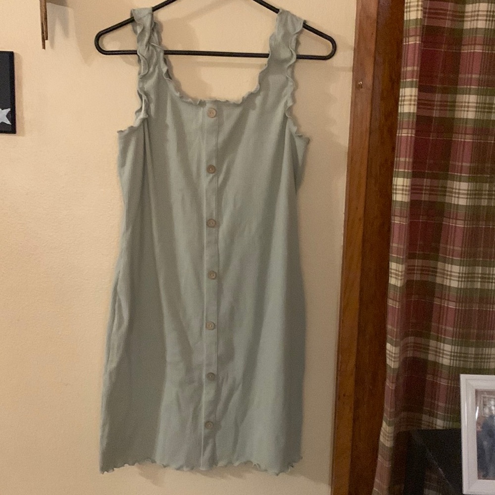 Sage green dress. Size XL in Juniors